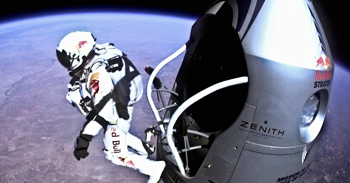 world's Highest free fall HIGHEST JUMP FROM OUTER SPACE POWERED BY