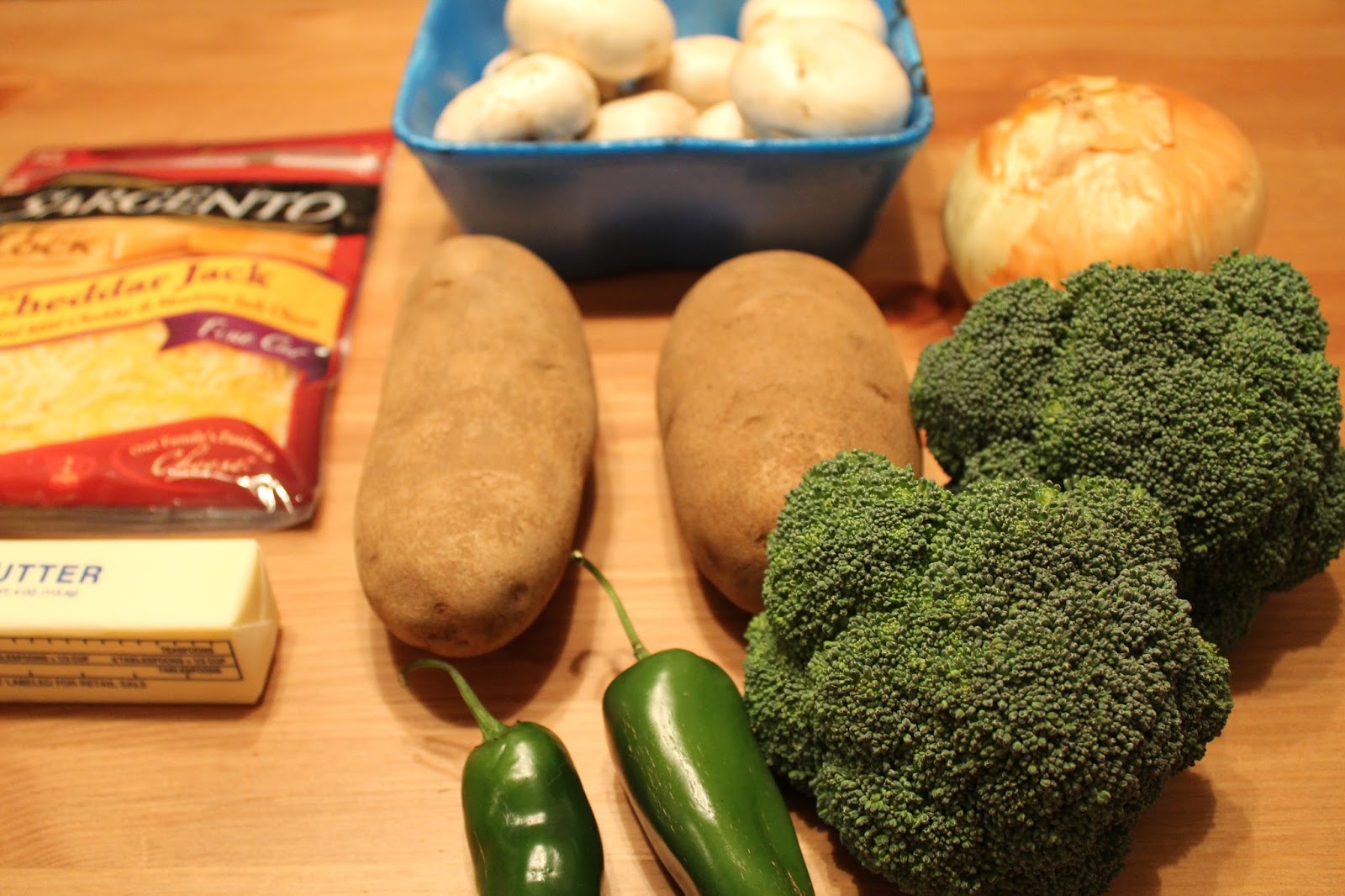 abigailology Broccoli Jalapeno Potato Cheddar Stuffed Mushrooms