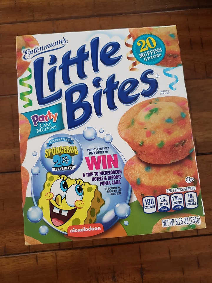 Get Your Little Bites Muffins with Spongebob 20th Celebration