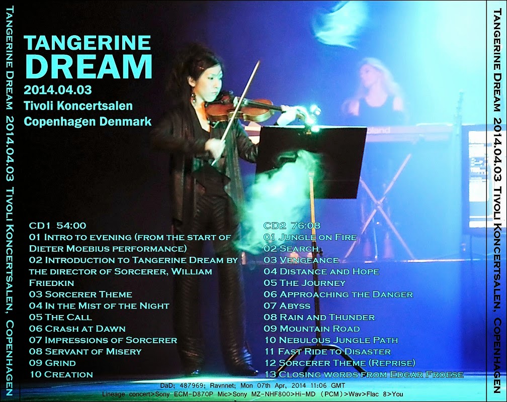 T.U.B.E. Tangerine Dream 20140403 Copenhagen, DK (AUD/FLAC)