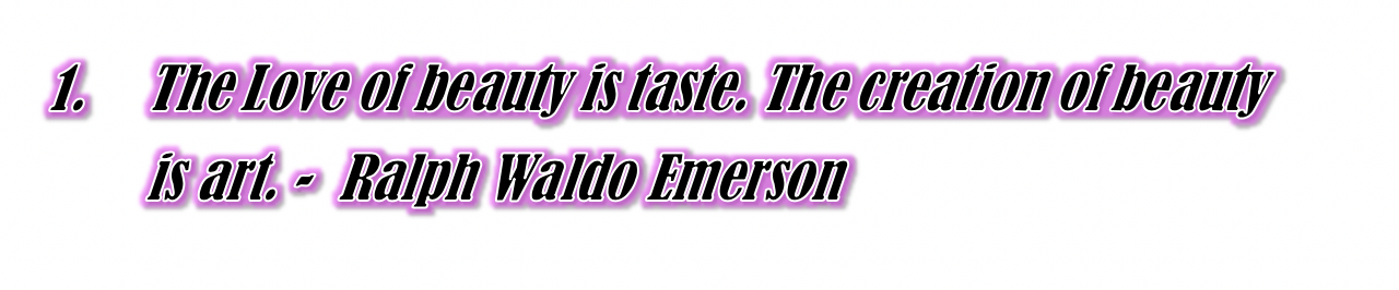 Ralph Waldo Emerson beauty standards quote