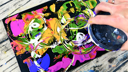 exclusive painting abstract fun palette beginners knife