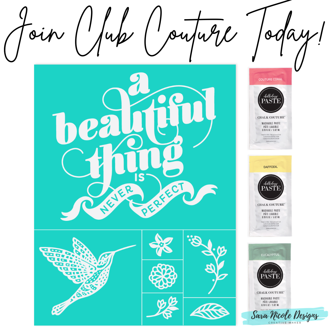 Create customized home decor in minutes with Chalk Couture Chalk Paste!