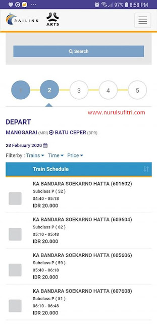 cara tips beli tiket kereta api bandara soekarno hatta online via website railink smartphone nurul sufitri travel lifestyle blogger review