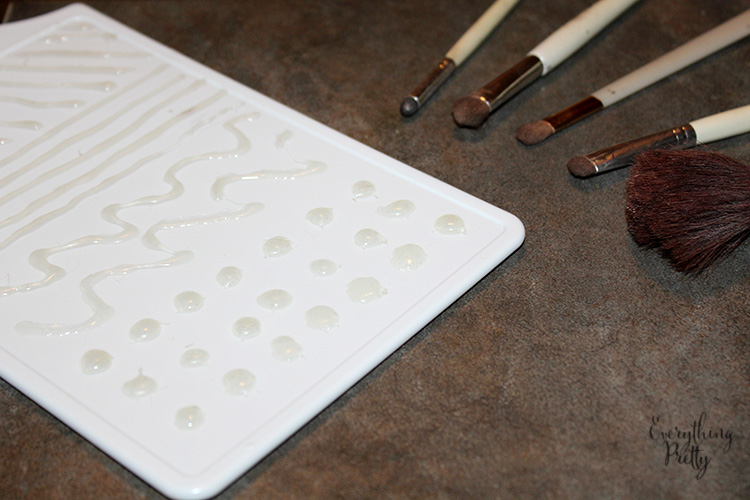 DIY Makeup Brush Cleaning Board Everything Pretty