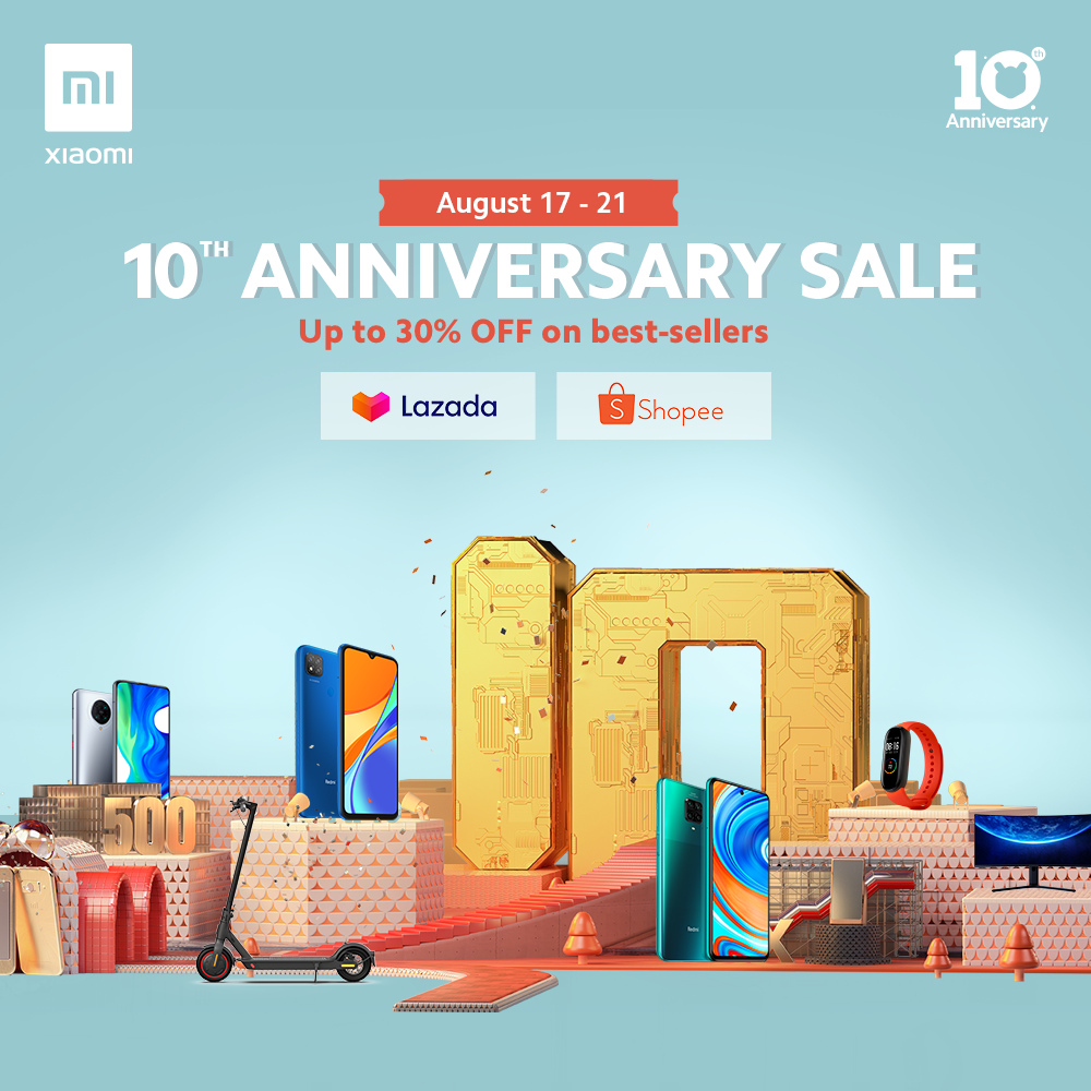 Xiaomi celebrates 10year anniversary with special online deals offered