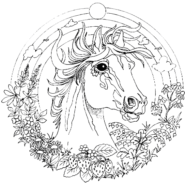 horse mandala coloring pages coloring.filminspector.com