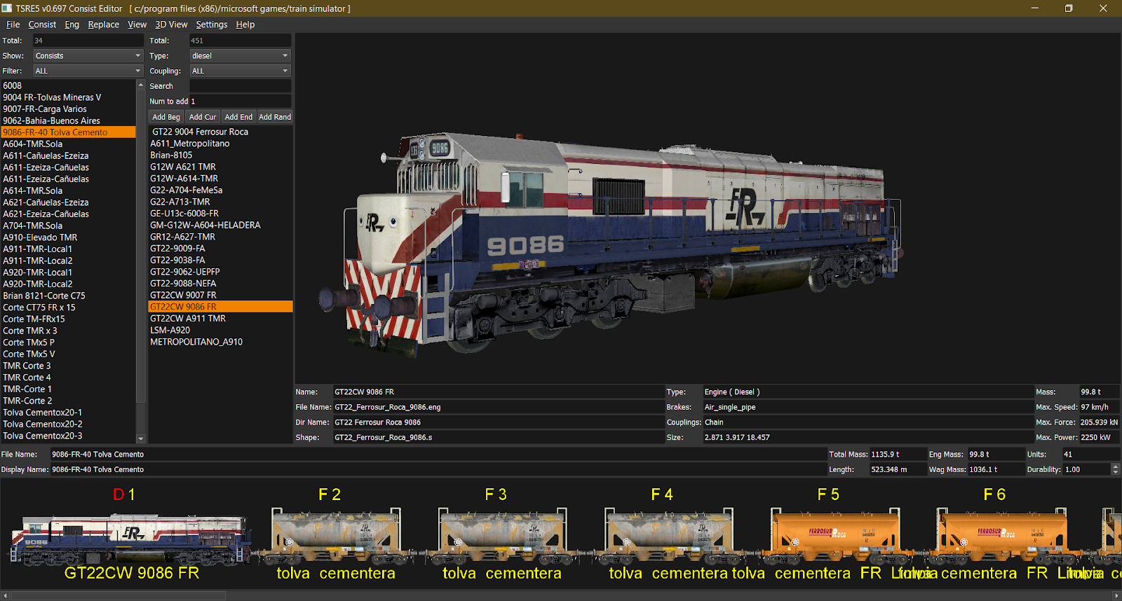Rieles Virtuales TSRE 5 Editor de Rutas de Open Rails