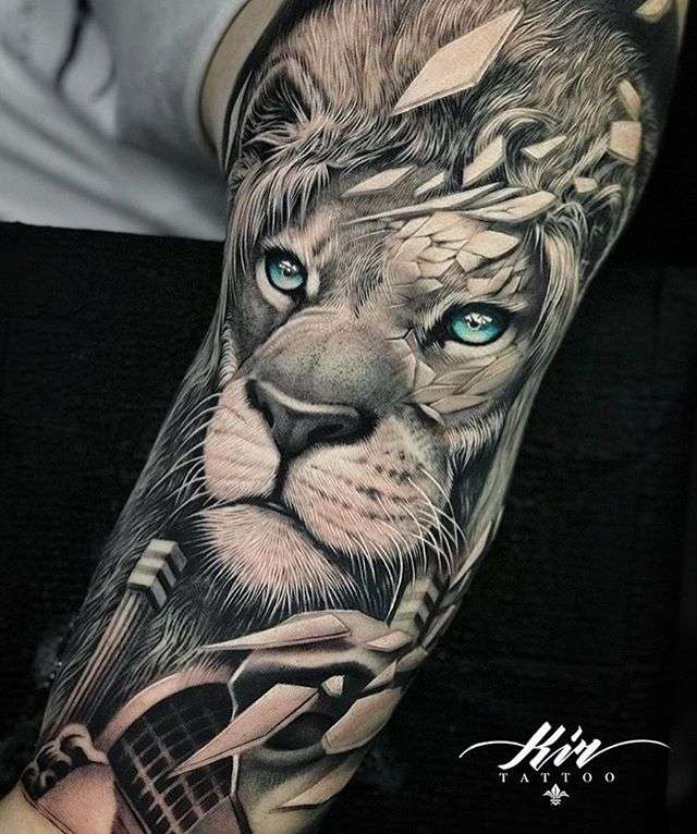 75 Tatuajes de leones para mujer 2023, brillantes!