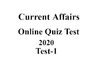 Current Affairs Online Quiz Test-1