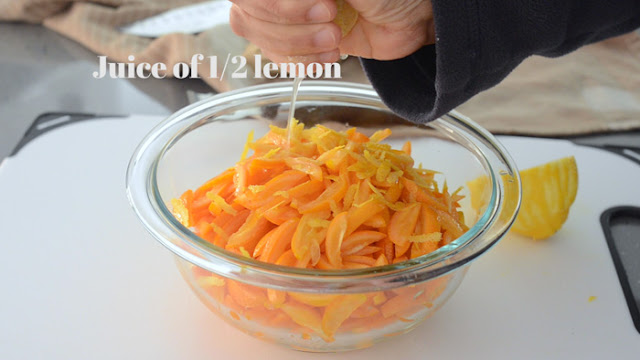 add lemon juice to make kumquat marmalade
