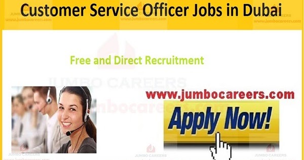 Customer Service Officer Jobs in Dubai 2020