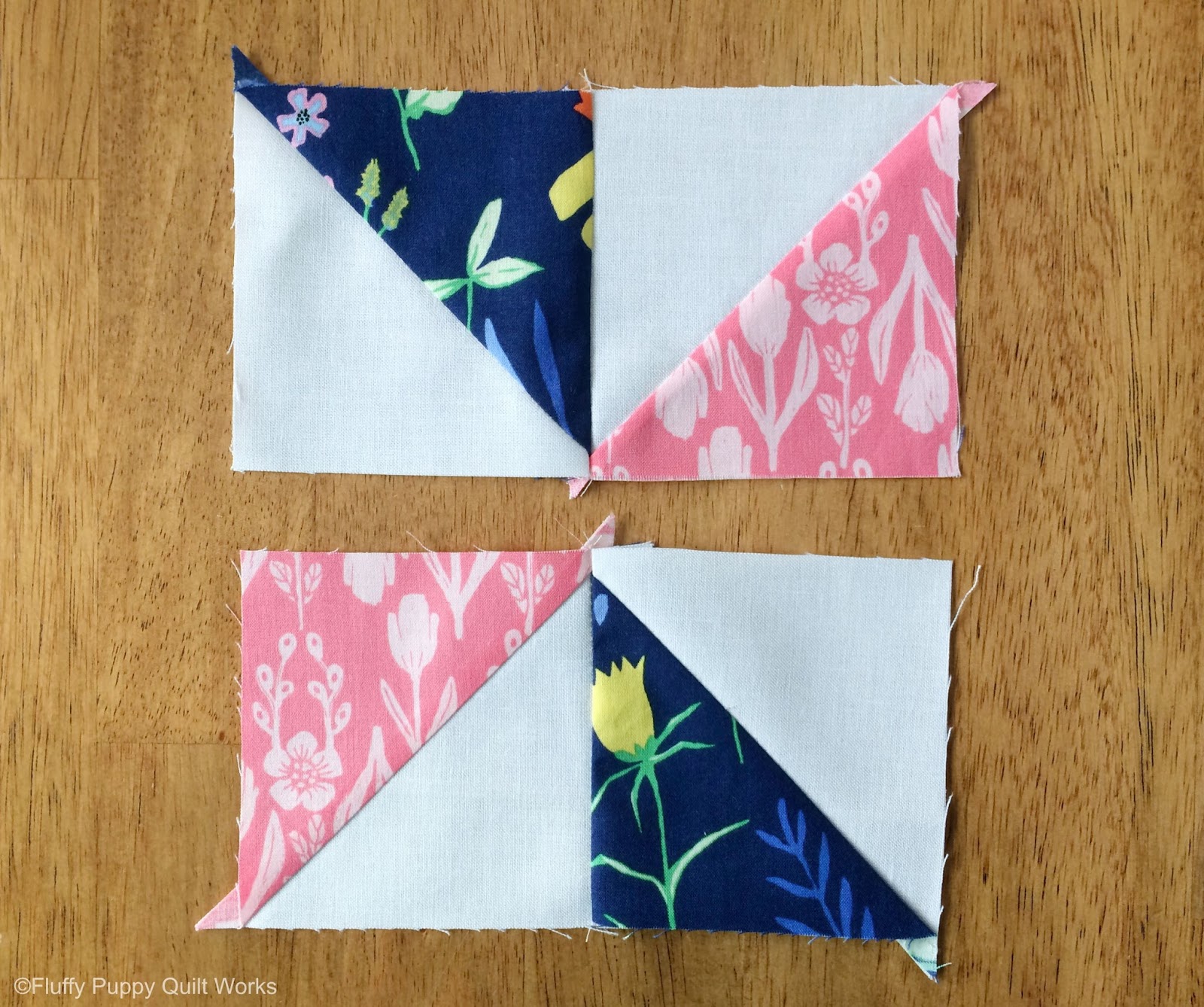 Fluffy Puppy Quilt Works Scrap Quilt 20162017 Block 9