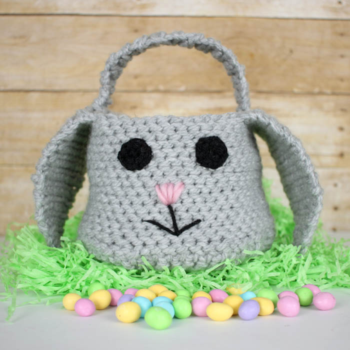 Easter Bunny Basket Crochet Pattern Gina Michele