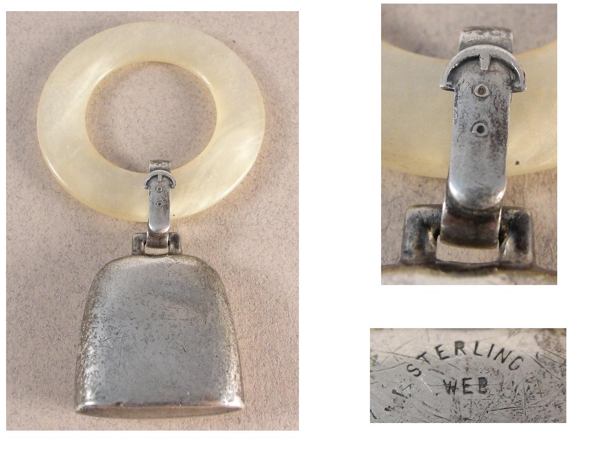 Fossils & Antiques: Sterling Silver Vintage 'COW BELL' Baby Rattle ...