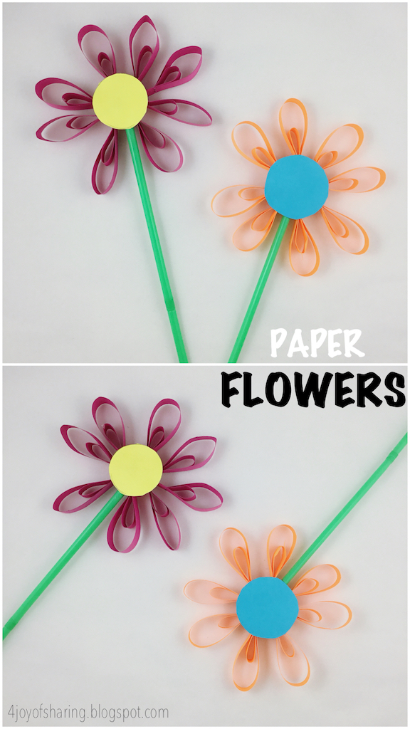 paper flower craft the joy of sharing paper flower for kids