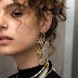 Statement golden earrings