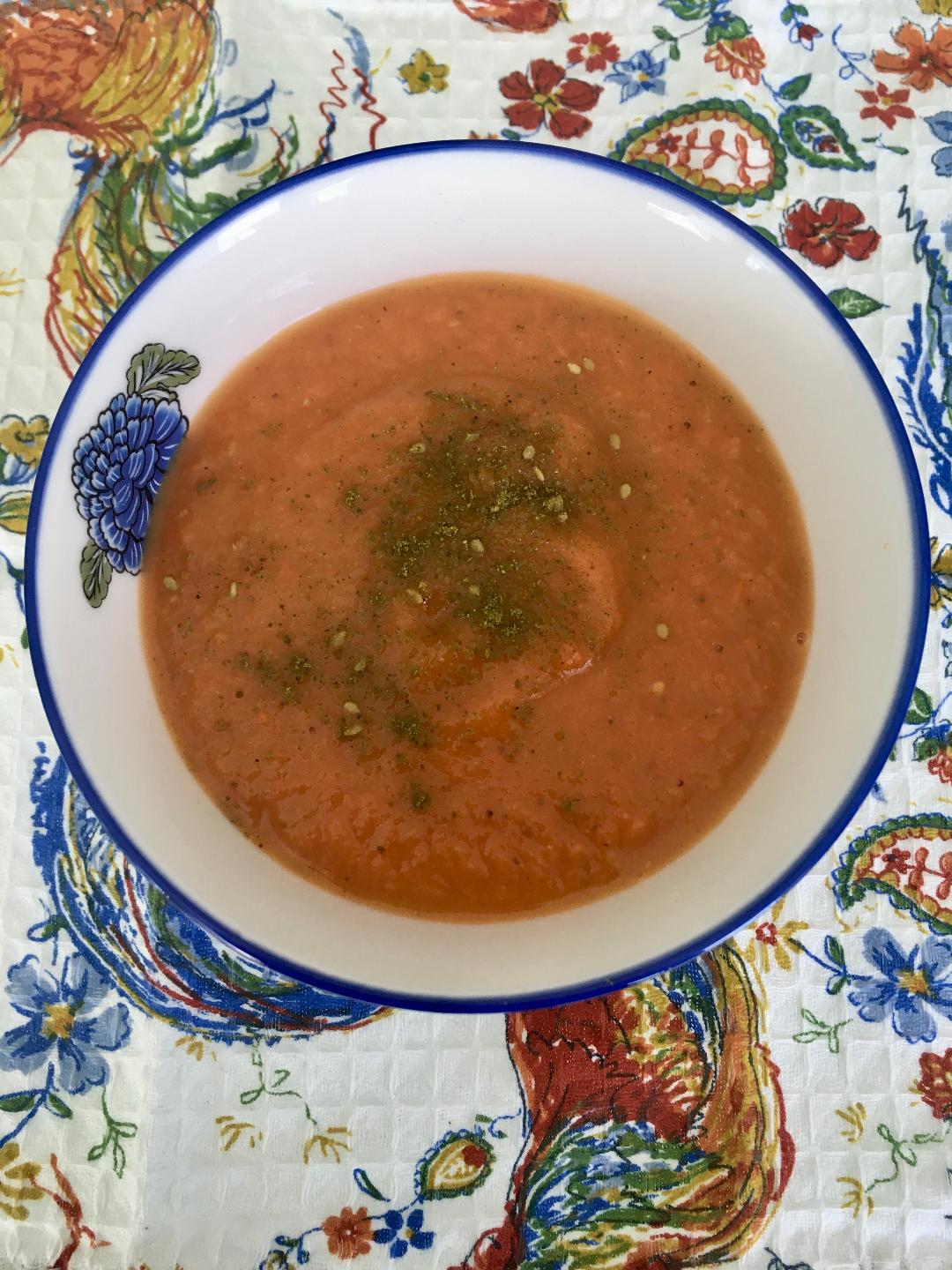 Gluten Free AZ Persian Roasted Eggplant Soup