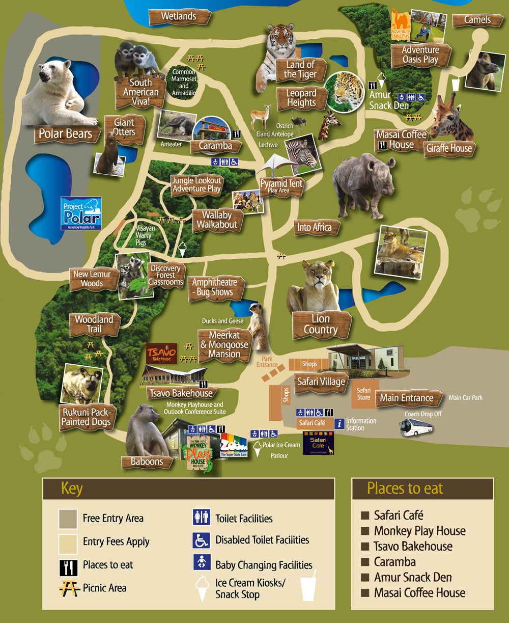 places to visit near yorkshire wildlife park