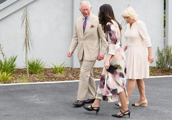 Camilla, Duchess of Cornwall and Prince Charles, Prince of Wales met with New Zealand's Prime Minister Jacinda Ardern