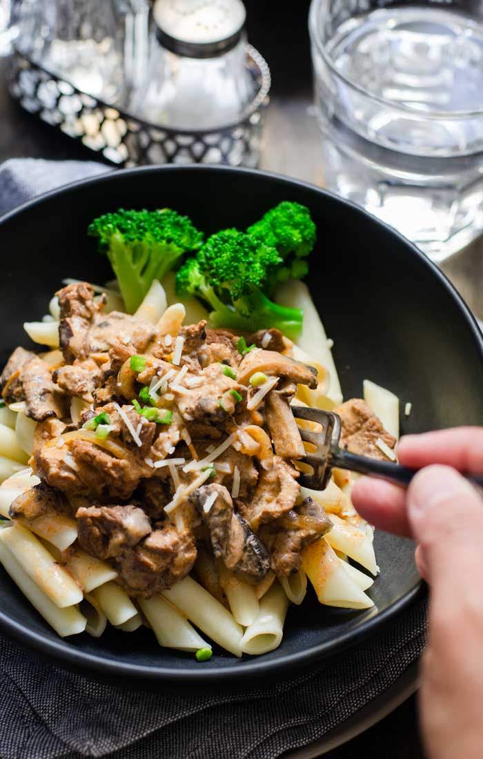 SlowCooker Beef Stroganoff Lisa's Lemony Kitchen