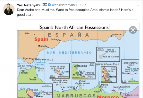 Koide9enisrael: Le fils de Netanyahu demande aux Arabes de libérer