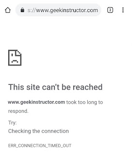 This site can't be reached error in Blogger HTTPS websites