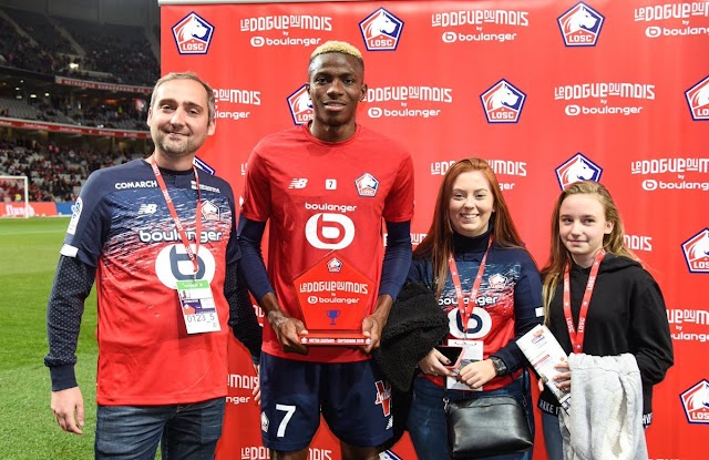 Osimhen Named Lille OSC Player of the Month Again