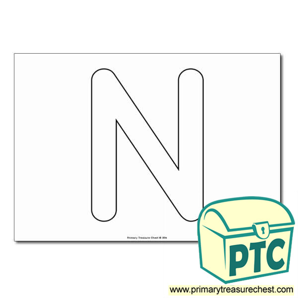 Bubble Letters N Formal Letter