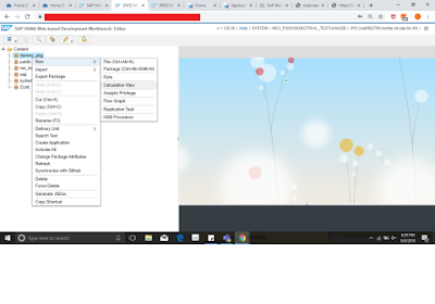 SAP HANA, SAP Cloud Platform SAP HANA Studio, Calculation View