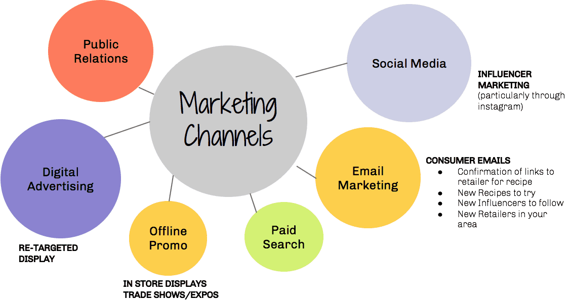 Marketing channels can include your website, advertisements, social media a...