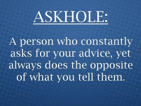 Askholes I know a few like this. CHNrP8pWQAAIBwx