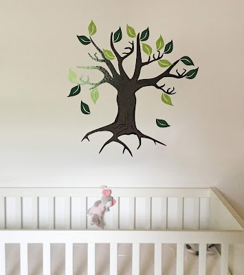 Papierscherestoff Ubergrosses Wand Tattoo Baum Furs Kinderzimmer