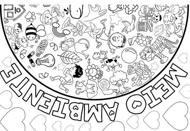 Dia Mundial Do Meio Ambiente Poster Para Colorir
