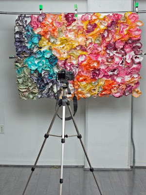Coffee Floral Filters Backdrop Backdrops may seem like a minor detail in your wedding plans, but it sets the tone for your ceremony- coffee filters floral backdrop - wedding ideas - wedding inspirations - wedding details - K'Mich Weddings Philadelphia PA