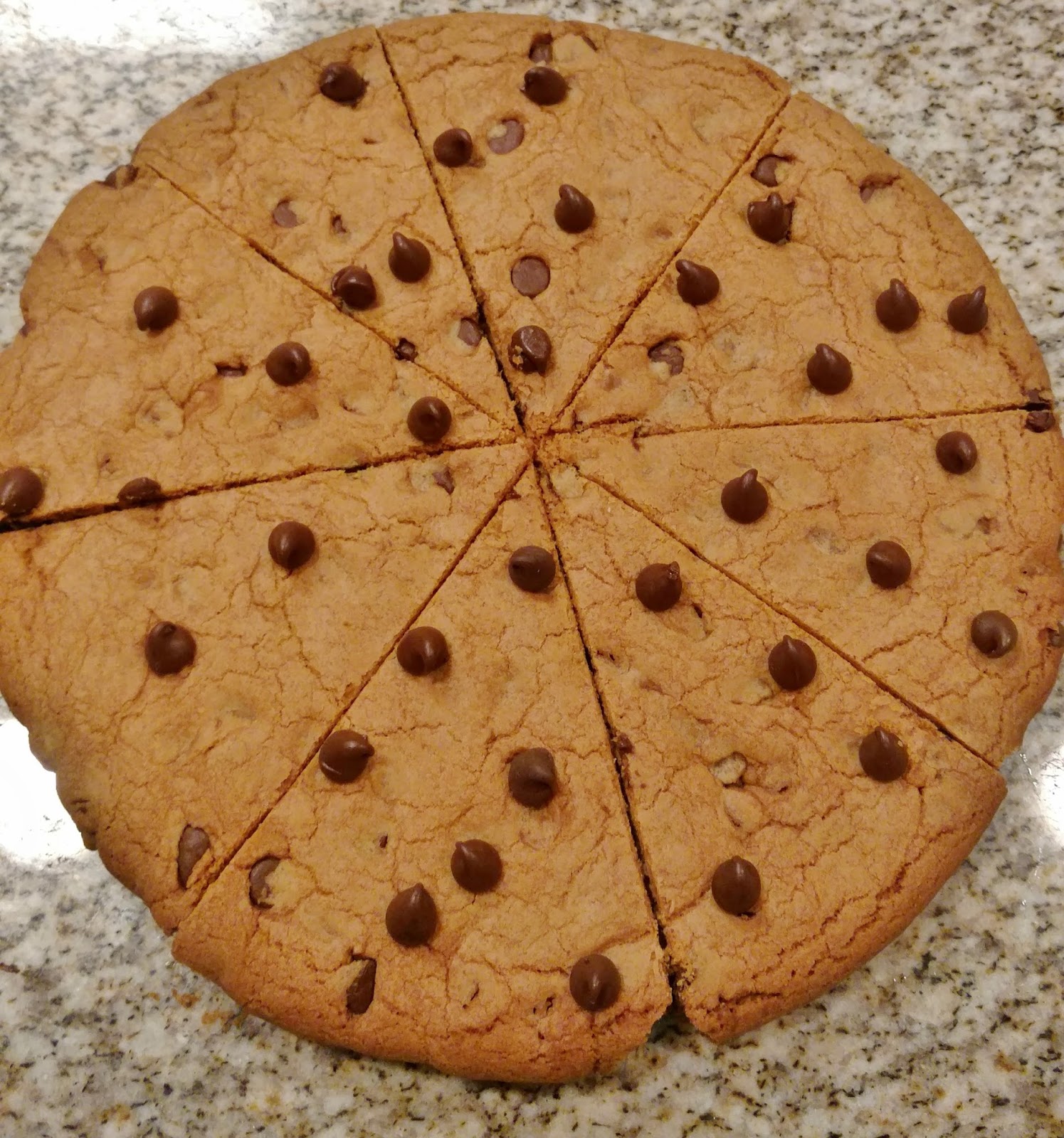 Hema's Cakes N Bakes COOKIZZA Chocolate Chip Cookie Pizza