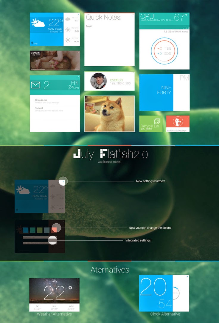 PUBLICPOST Rainmeter Desktop Customizing Tool