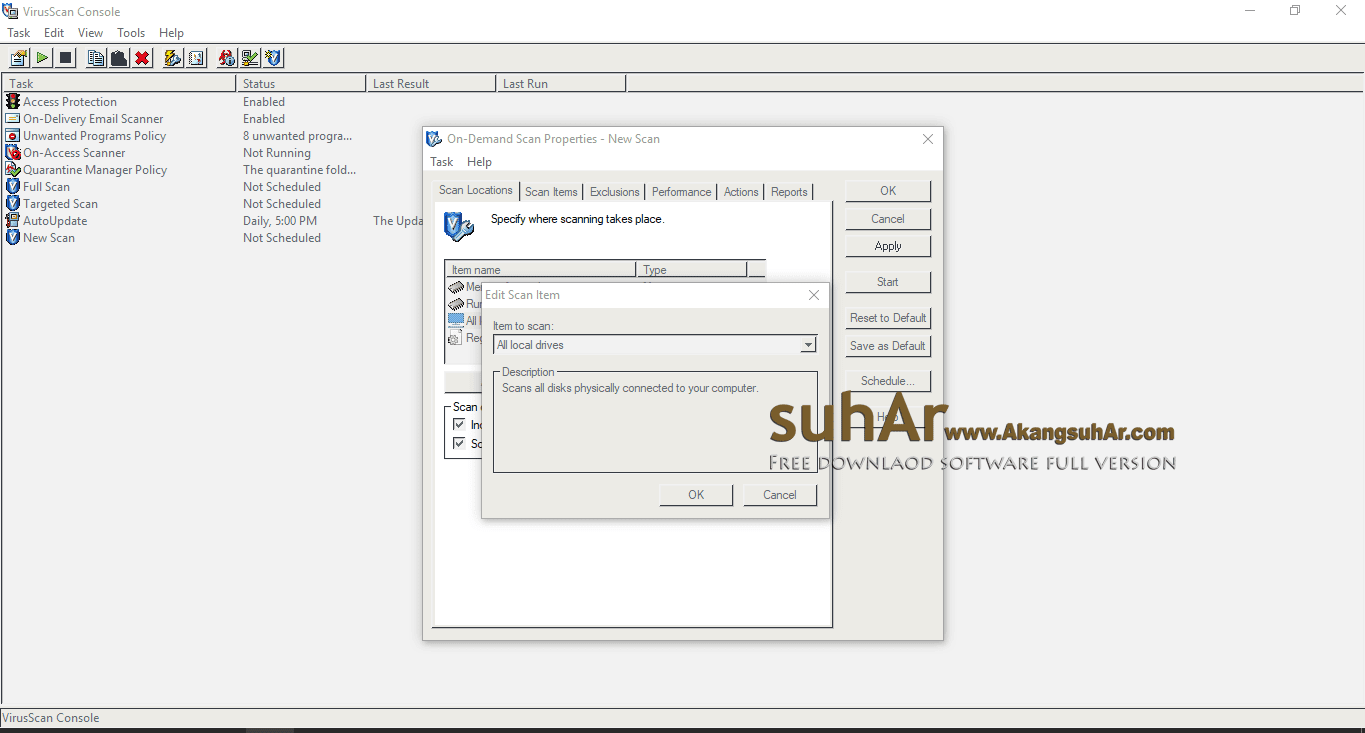 MCAfee VIRUSSCAN ENTERPRISE 88 FULLPATCH FREE