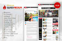 Supermedium Featured Random Responsive Blogger Template