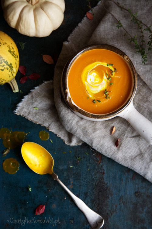 Zupa z dyni z gruszką Zupa dyniowa z gruszką i imbirem