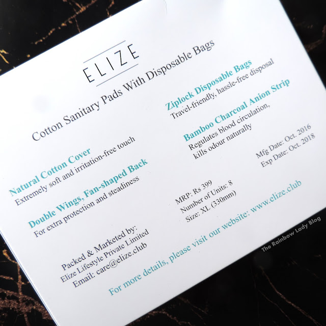 Elize cotton sanitary pads review