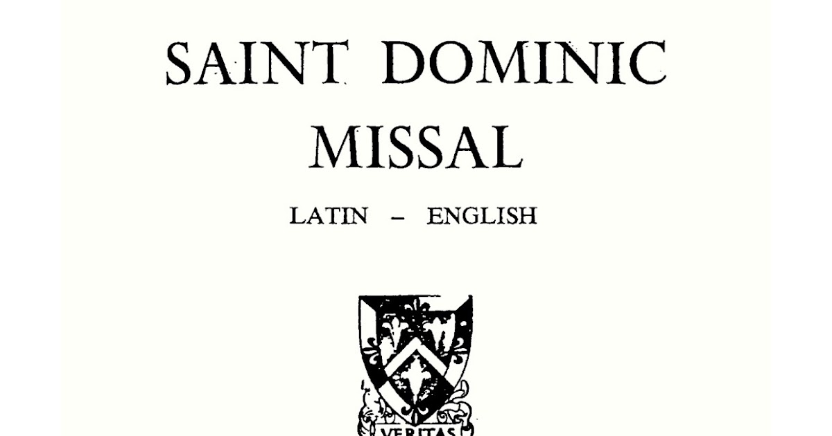 1962 Roman Missal Latin English Pdf
