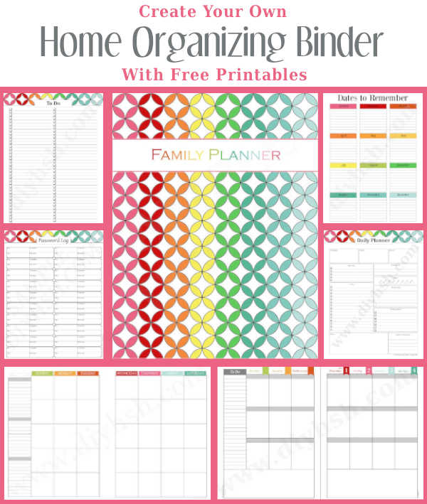 Household Management Binder Free Printables