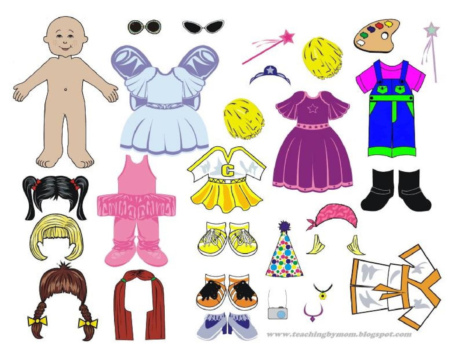Free Printable Paper Dolls And Clothes Free Printable Paper Dolls And Clothes