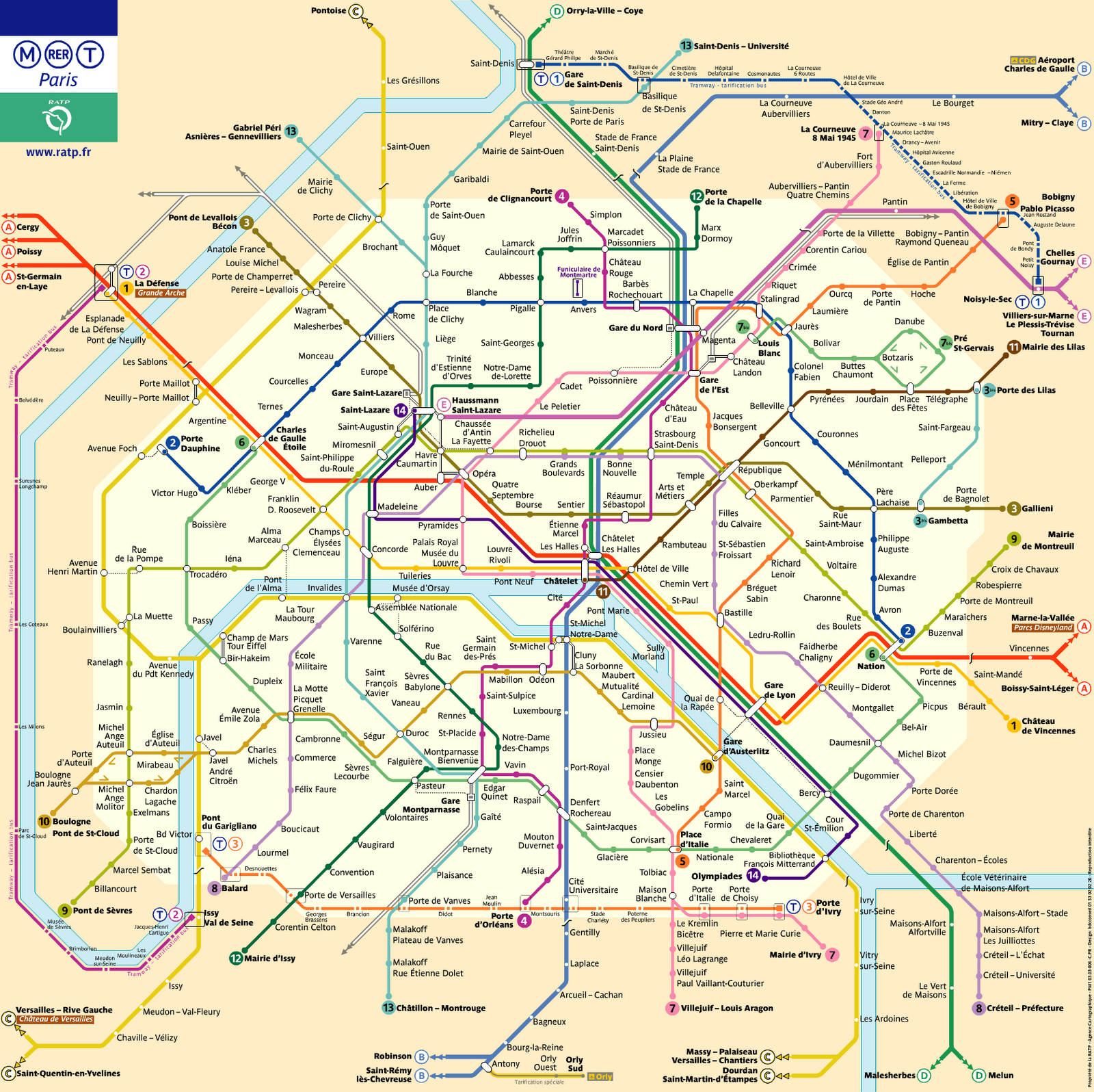 Transporte Publico En Paris Mapa