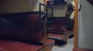 AC 3 tier coach Indian Railway inside view