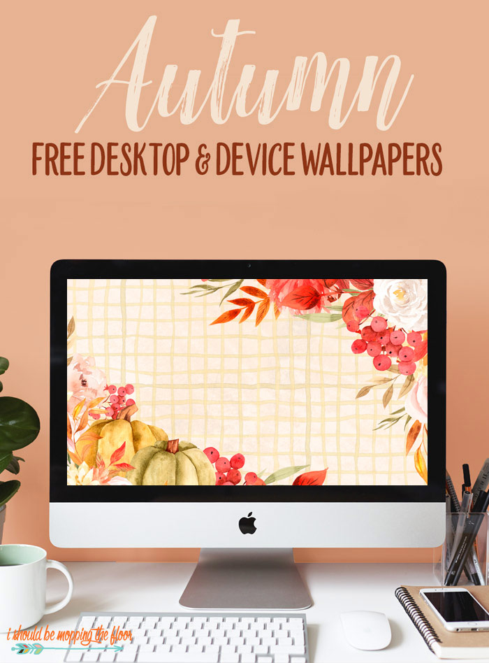 Free October Desktop Wallpaper for All Devices | i should be mopping