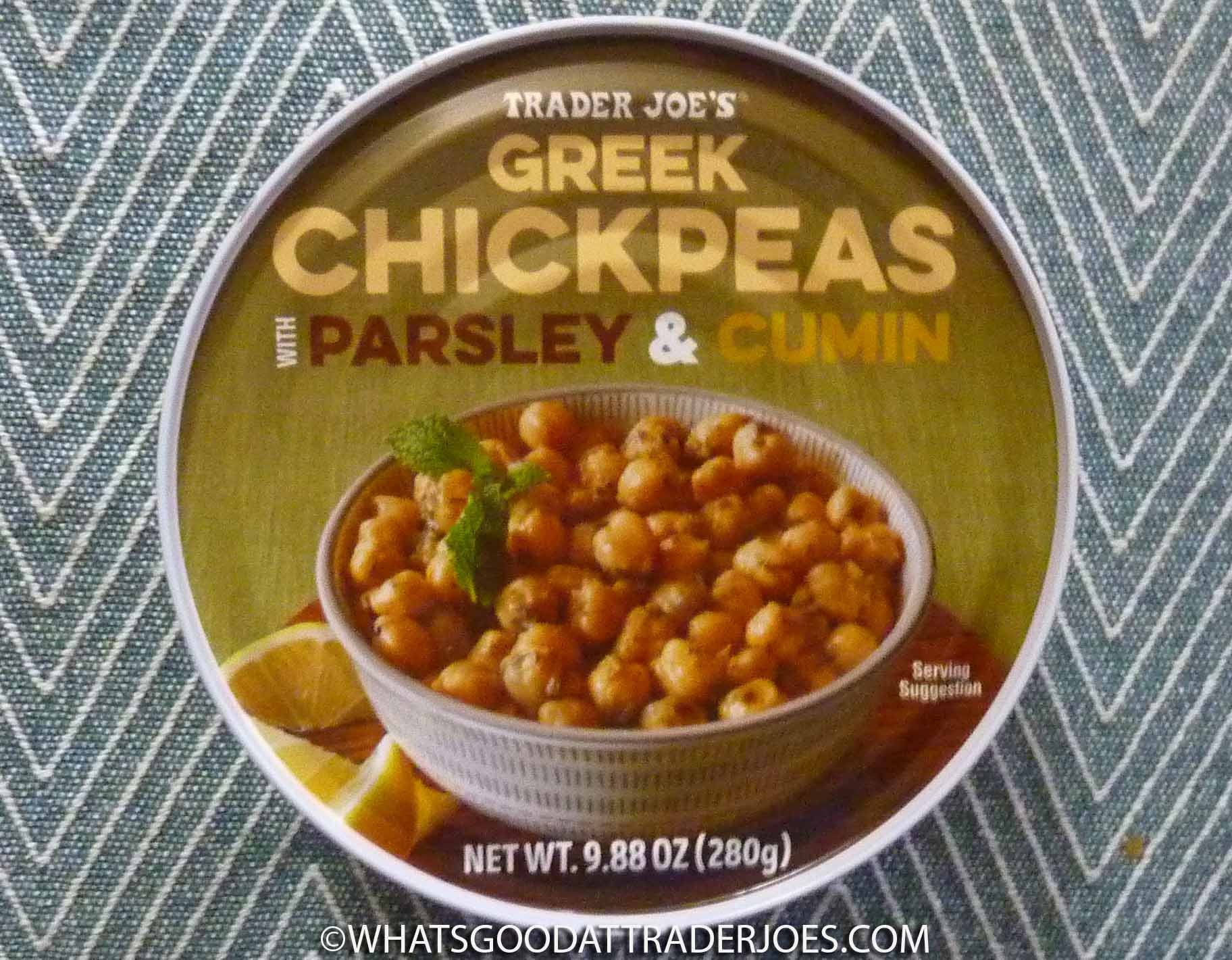 What's Good at Trader Joe's? Trader Joe's Greek Chickpeas with Parsley & Cumin