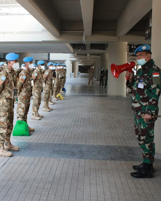 161 Personel Kontingen Garuda Tiba di Beirut Lebanon
