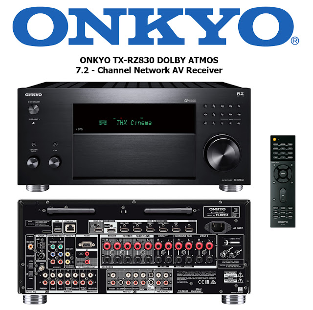 9.2Channel Onkyo TXRZ830 THX and Dolby Atmos Network AV Receiver